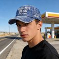 thumbnail image 4 of IAJDKMEK Unisex Sun Hat Dad Hat - Embroidered Commemorative Design, Distressed Finish, Adjustable, Breathable, Lightweight, Perfect for Beach, Travel and Daily Fun,Navy, 4 of 6