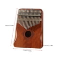 thumbnail image 4 of Thumb Piano 17 Keys Musical Instruments Portable Finger Piano Gifts for Kids and Adults Beginners, 4 of 7