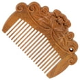 thumbnail image 2 of Miangastore Wood Comb Embossment Women Hair Styling Comb Household Comb Hair Styling Comb, 2 of 8