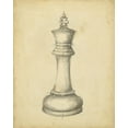thumbnail image 2 of Harper, Ethan 26x32 White Modern Wood Framed Museum Art Print Titled - Antique Chess I, 2 of 4