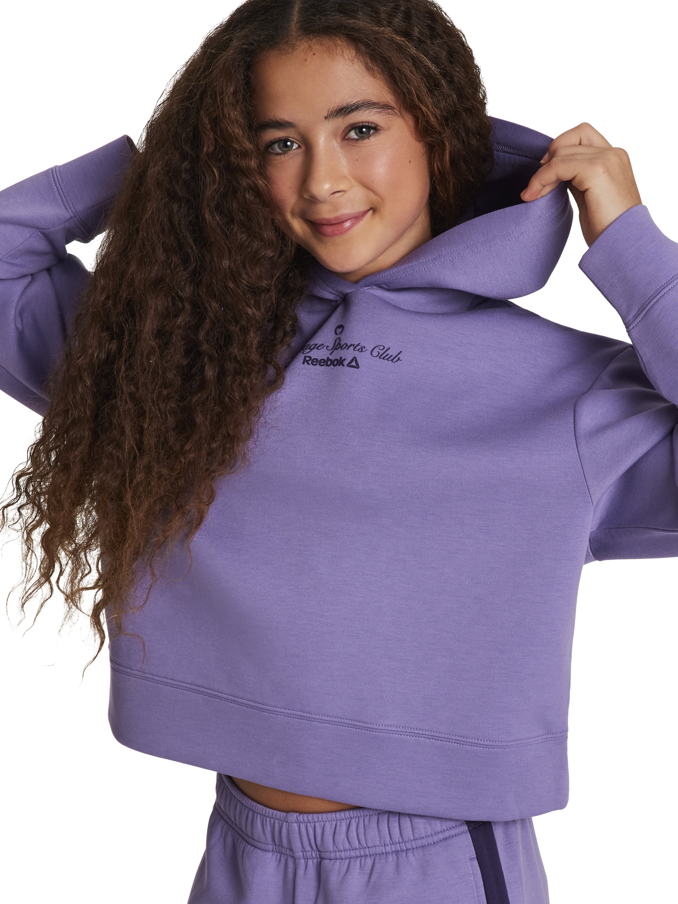 Reebok Girl's Effortless Pullover Hoodie, Sizes 4-18