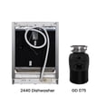 thumbnail image 5 of Equator 24 in Dishwasher 15 place QUIET 110V E-Star +3/4 HP Air Switch Garbage Disposer - Stainless Steel, 5 of 15