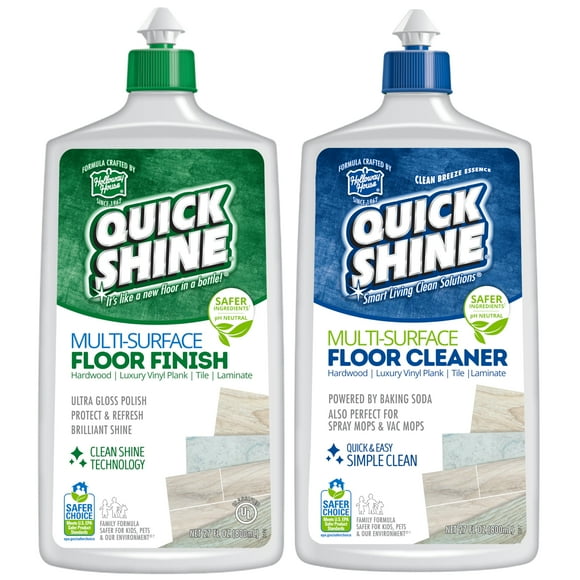 Limpiador y abrillantador de pisos Quick Shine, 2 botellas de 800 ml