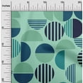 thumbnail image 2 of oneOone Georgette Viscose Light Mint Green Fabric Geometric Sewing Material Print Fabric By The Yard 42 Inch Wide, 2 of 4