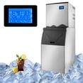 thumbnail image 3 of Ktaxon Commercial Ice Maker Machine, 400LBS/24H Smart LCD Panel Commercial Ice Machine with 280lbs Storage for Restaurant Bar Store Bar Supermarket, Home & More, Include Water Filter & Scoop, 3 of 9