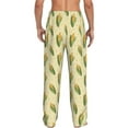 thumbnail image 3 of Goofa Yellow Corn Printed Soft Pajama Pants for Men, Wide Leg Comfy Casual Lounge Yoga Pants-X-Large, 3 of 9