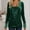 Green, variant on Long Sleeve T Shirt With Sparkling Sequin Yoke Casual Loose Fit Blouse Top For Everyday Wear Women's Blouses