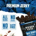 thumbnail image 5 of Wicked Cutz Premium Tender Beef Jerky, High Quality, Original Peppered, 12g Protein, 2.75 oz, 2-Pack, 5 of 7