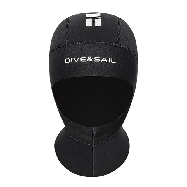 Greeniant BUCEO SAIL 5MM Gorros de buceo Hoodie Sombrero a prueba de viento Capucha con protección solar para el hombro Gorro de natación Deportes acuáticos 【L】