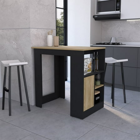 Newboti Kitchen Island Wynne, Kitchen, White / Light Oak 0736603935392417