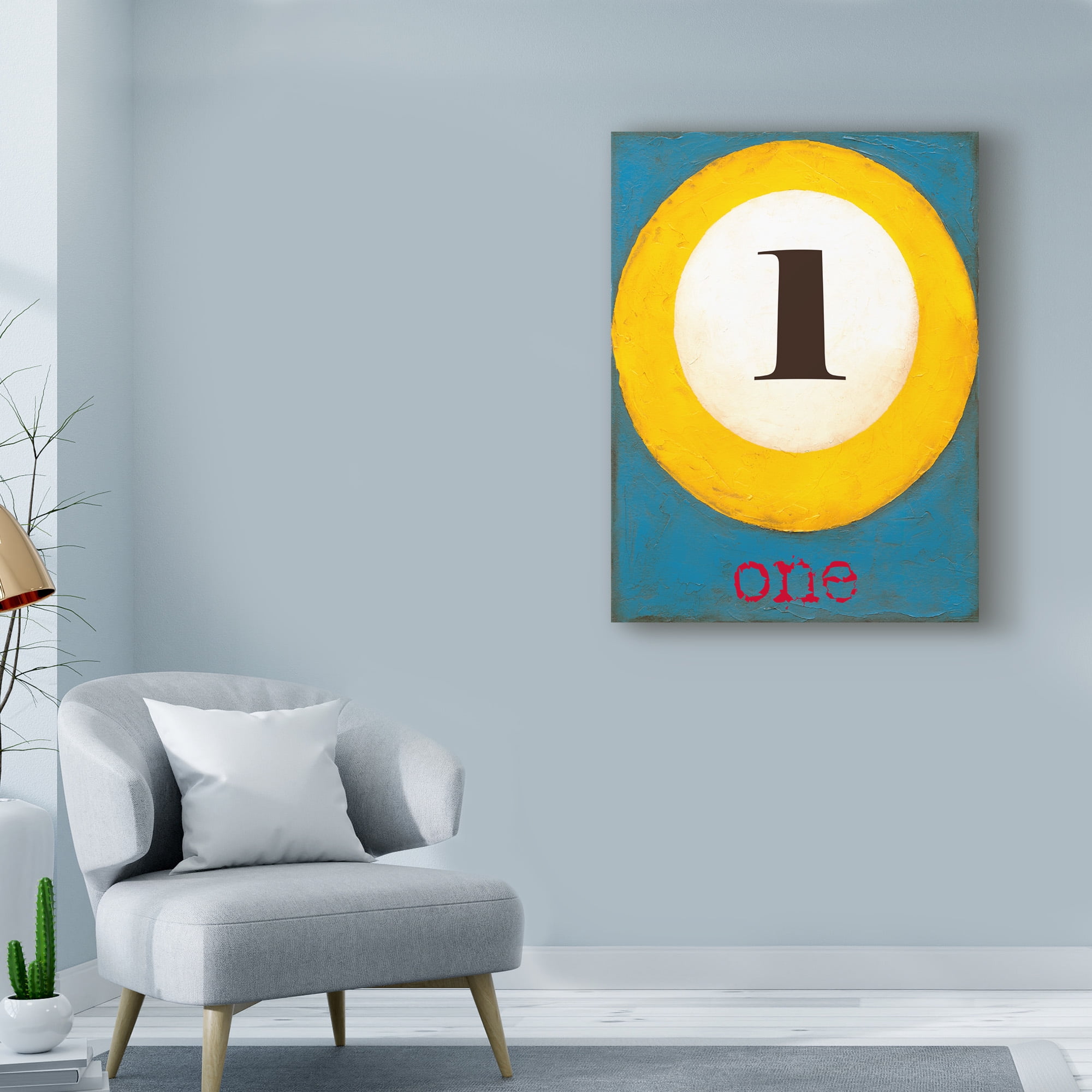 Trademark Fine Art 'Graphic Pool I' Canvas Art by Jennifer Goldberger