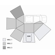 Overland Vehicle Systems 18149909 Nomadic Awning 270 Side Wall 3