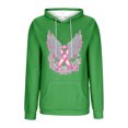 thumbnail image 5 of Women’s Breast Cancer Awareness Hoodie Pink Angel Wings Sequin Print Long Sleeve Casual Sweatshirt Support Survivor Ribbon Graphic Pullover for Empowerment and Remembrance, 5 of 5