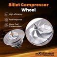 thumbnail image 4 of maXpeedingrods Left Billet Turbo Cartridge Core for INFINITI Q60 Q50 3.0 Red Sport 400 2016-21, 4 of 8