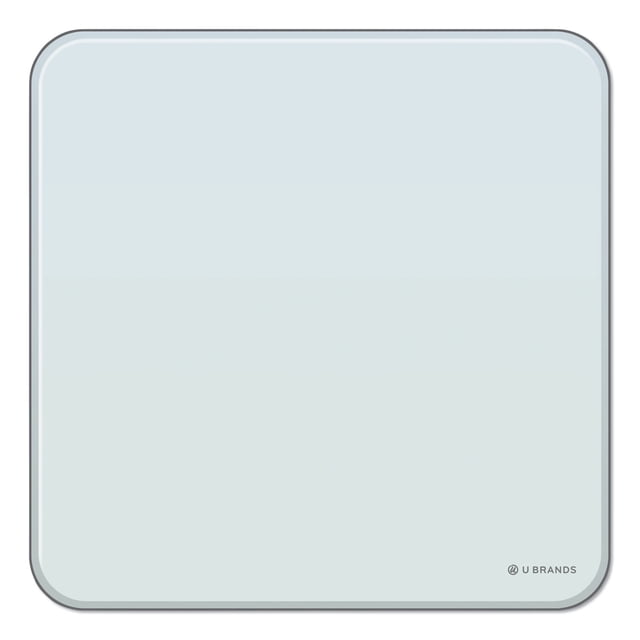 Tableau Effaçable à Sec en Verre Cubicle, 12 x 12, Blanc