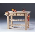 thumbnail image 2 of Pemberley Row Parawood Natural Kitchen Island Rectangular Adjustable Shelves, 2 of 2