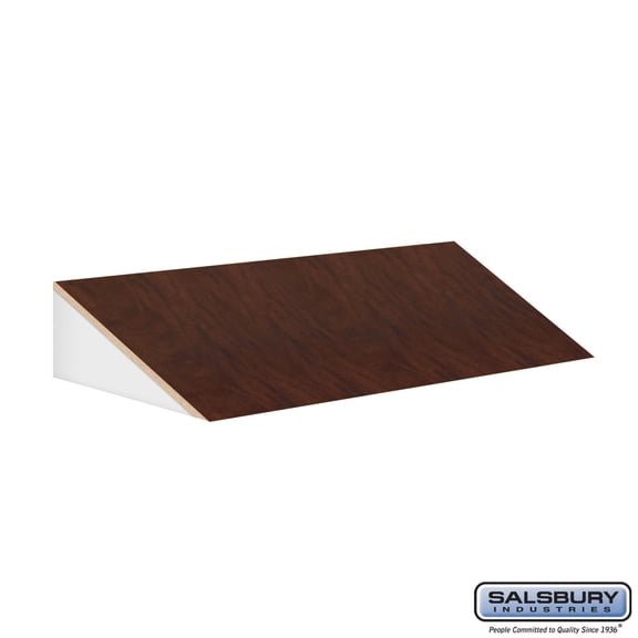 Sloping Hood - for 15" Deep Designer Locker - 3 Wide - Mahogany