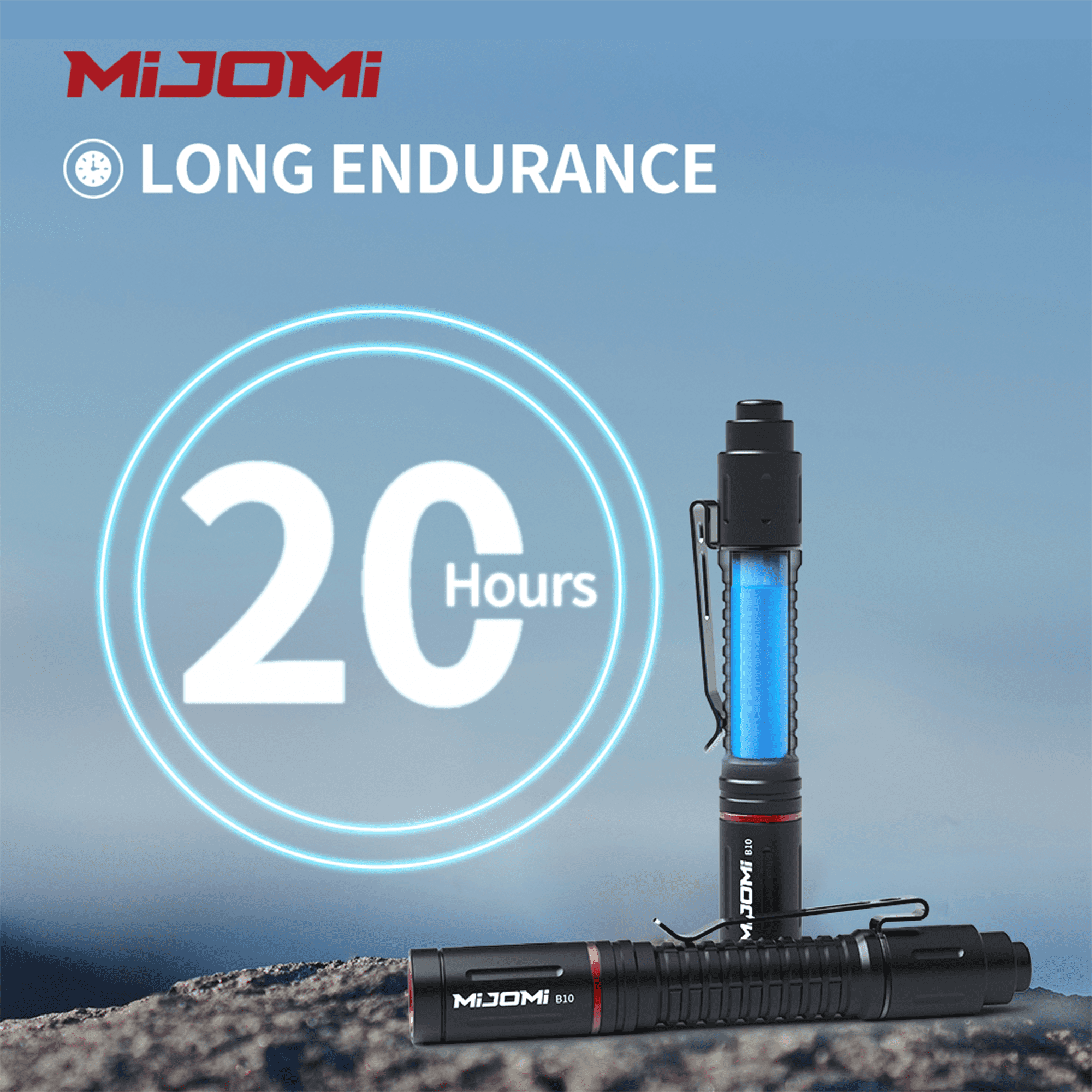 EDC Compact Flashlight, 330 High Lumen AAA Rechargeable with Clip and Small Tactical Switch Pocket Flashlight for Inspection,Work,Emergency,Hiking,Home,Outdoor