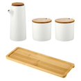 thumbnail image 3 of 1 Set Ceramic Seasoning Kettle Sauce Pot Ceramic Sauce Bottle Oil Can (White), 3 of 3