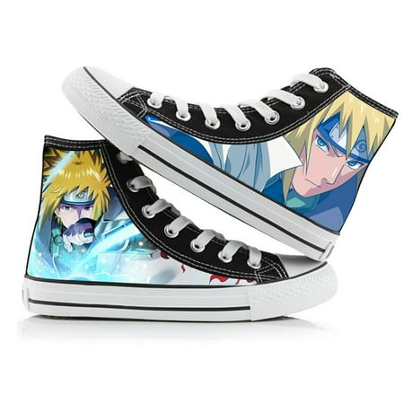 

New Naruto animation peripheral high top canvas shoes men and women lovers graffiti casual shoes