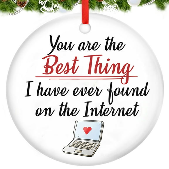 Christmas Ornaments, You Are The Best Thing, Christmas Decorations Indoor, Circle Ceramic Ornament – 1Pcs
