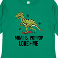 thumbnail image 4 of Inktastic Mimi and Poppop Love Me Dinosaur Boys Long Sleeve Toddler T-Shirt, 4 of 5