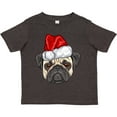 thumbnail image 3 of Inktastic Christmas Pug Dog Santa Boys or Girls Toddler T-Shirt, 3 of 5
