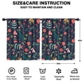 thumbnail image 2 of Blackout Kids Curtains,Pioneer Flower Floral Print Pattern Childrens Insulated Curtains Set Of 2,Bedroom Essentials,Toddler Room Decor 52"x63", 2 of 5