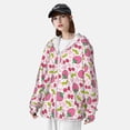 thumbnail image 3 of Lsque Strawberry And Cheery UPF 50+ Lightweight Sun Protection Men's Women's Long Sleeve Shirt, Hoodie Performance -X-Large, 3 of 9