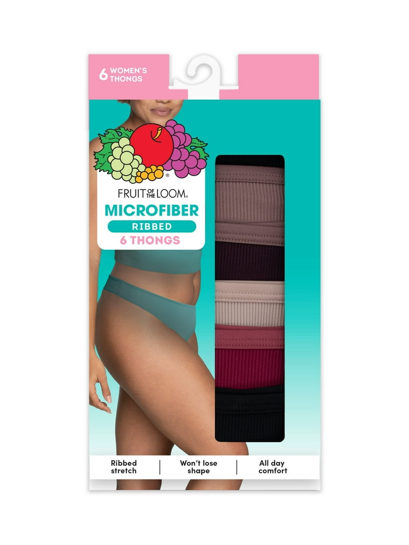 Fruit Of The Loom - Pack De 6 Bragas De Talle Bajo Para Mujer | Algodón Cómodo Y Suave