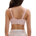 thumbnail image 3 of INSPIRE CHIC Nursing Bra for Women's Lace V Neck Wirefree Light and Breathable Maternity Bralette B 38 Light Pink, 3 of 4