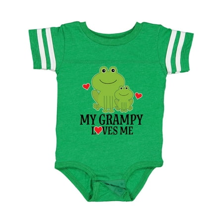 

Inktastic My Grampy Loves Me Frog Gift Baby Boy Bodysuit