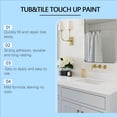 thumbnail image 4 of Jakehoe Pintura para Reparar Azulejos y Cerámica, Kit de Acabado de Vinil Acetato para Mármol, Lavabo, Tina y Sanitarios, 30ml, Blanco o Negro para Uso en el Hogar, 4 of 7