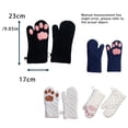 thumbnail image 2 of Inteprter 2 uds guantes para hornear patas guante para horno manoplas antideslizantes cocina ligero transpirable hogar cocina microondas azul Type2 NO2, 2 of 6