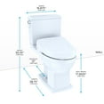 thumbnail image 6 of TOTO MW4943054CEMFGA#01 Washlet+ Connelly 2-Piece Dual Flush Toilet and Washlet S550e Bidet Seat, 6 of 12