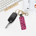 thumbnail image 5 of Wukai Butterfly Print Leather Car Keychain, Universal Key Fob Keychain, Leather Key Chain Holder for Men and Women,360 Degree Rotatable, 5 of 5