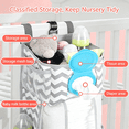 thumbnail image 4 of XIBUFE 2026 New Hanging Baby Diaper Caddy Organizer,Diaper Stacker,Baby Crib Hanging Classified Storage Bag Organizer for Changing Table,Crib,Playard Or Wall&Nursery Organization, 4 of 7