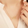 thumbnail image 4 of Leilani Necklace Personalized, 14K Gold Filled Ivy Name Necklace Personalized Nameplate Necklace Jewelry Gifts for Women Women, 4 of 5