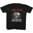 thumbnail image 1 of Skid Row Heavy Metal Band Graffiti Gone Wild Jeunesse Grands Garçons T-Shirt Tee, 1 of 2