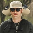 thumbnail image 1 of HLONK Solar Fan Hat For Men In Summer  With A Large Brim And UV Protection. Fisherman‘S Hat For Mountain Climbing  Fishing  Sun Protection  And Sun Shading, 1 of 4