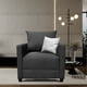 thumbnail image 4 of Sala Modular 3-2-1 El Bazar Store Atlanta Lino Gris Oxford Sofa Love seat sillon, 4 of 8
