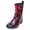Red, variant on Women's Rain Shoes Outdoor Lace up Rain for Women Snowboard Women Boots Mid Style Rubber Rain for Women Mid Calf Woman Women's Punk Boots for Rain Shoes Women Couch Rain All Weather