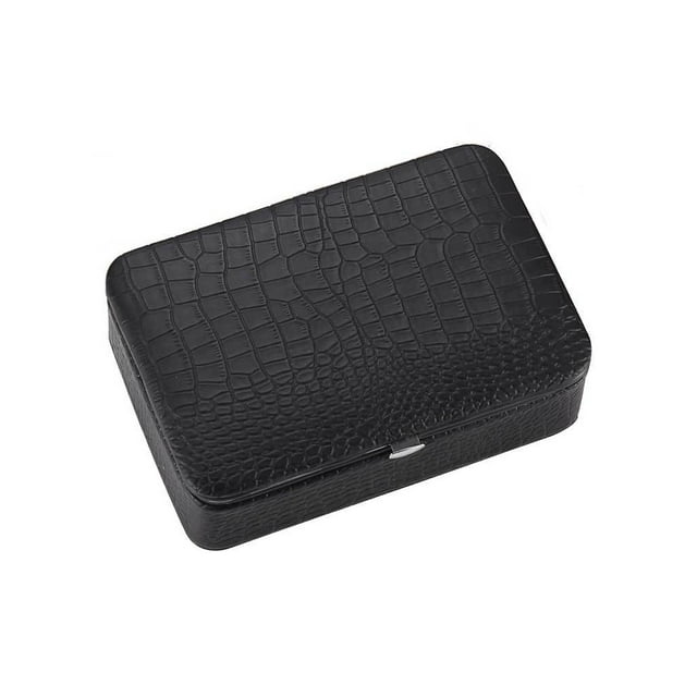 Sonducket Caja de almacenamiento portátil, caja para pulsera, tobillera, organizador de maquillaje, suministros para el hogar DIY para mujeres, Ropa, zapatos y accesorios Miscelánea Negro