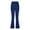 Blue, variant on XWSHYW Pants for Women Womens Fashion Casual Temperament Solid Color Knitted Pull Slim Flare Trousers