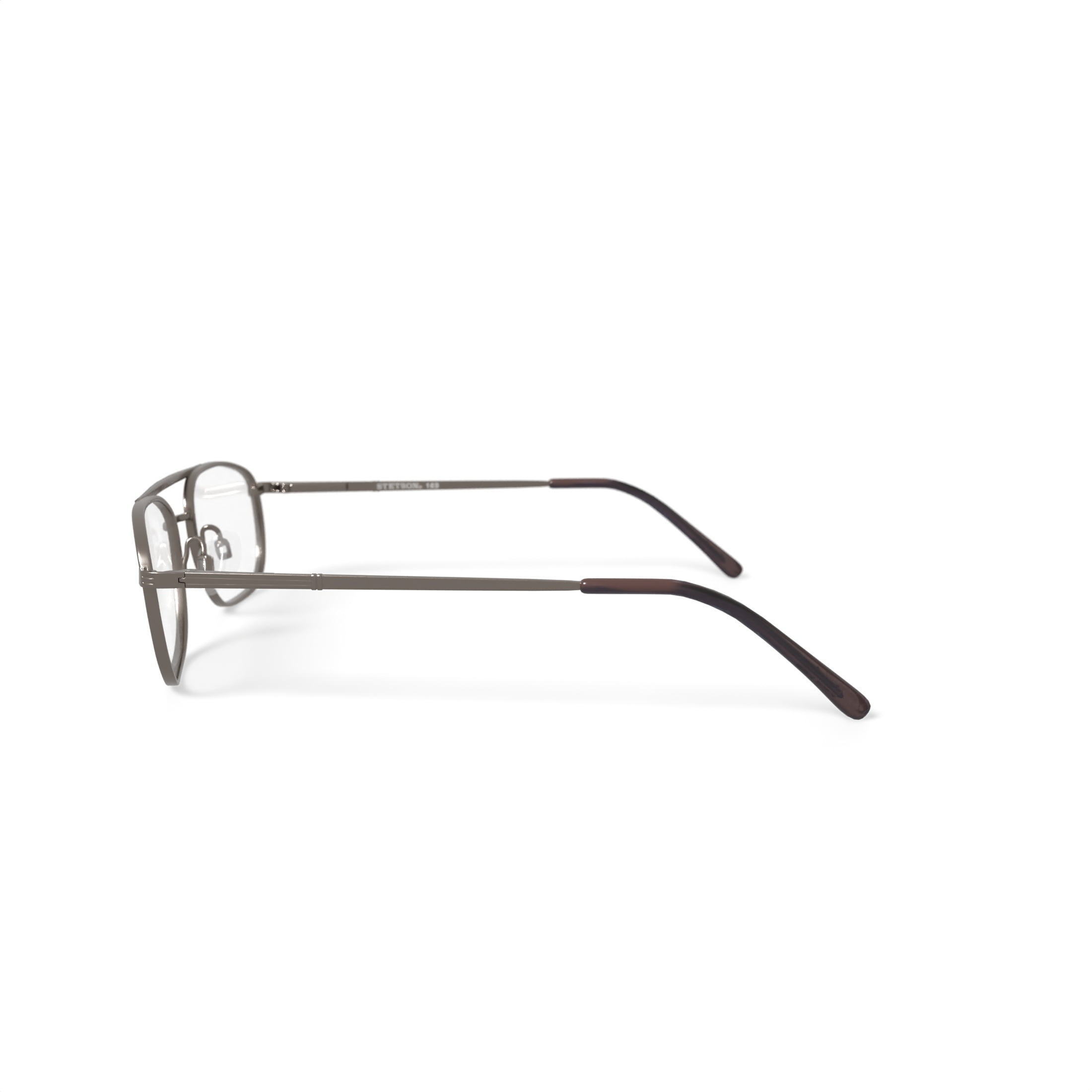 Stetson Men's ST169 Rectangular Prescription Eyeglasses with Case, Gunmetal
