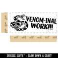 thumbnail image 2 of Venom-inal Phenomenal Work Teacher Student School Self-Inking Rubber Stamp Ink Stamper - Yellow Ink - Small 1-1/2 Inch, 2 of 7