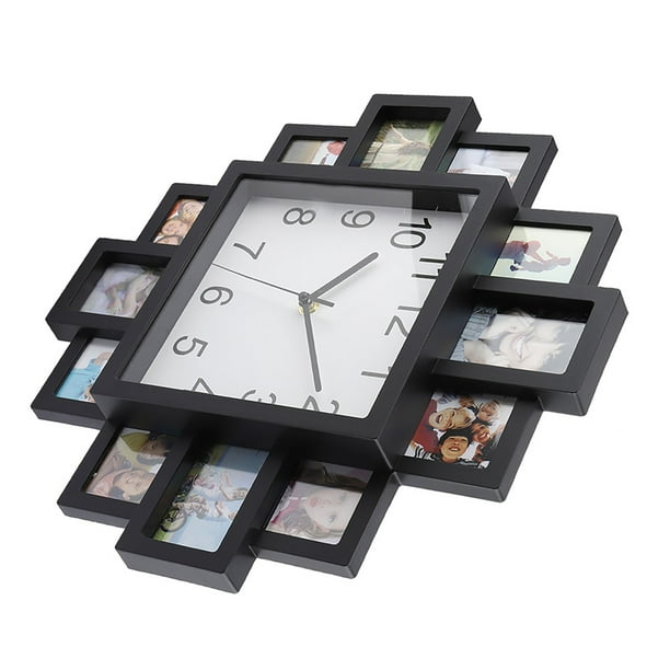 Reloj de pared con marcos de fotos hotsell