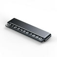 thumbnail image 4 of Car Phone Number Card Compact Universal Temporary Parking Phone Number Card Double Number Gray, 4 of 5
