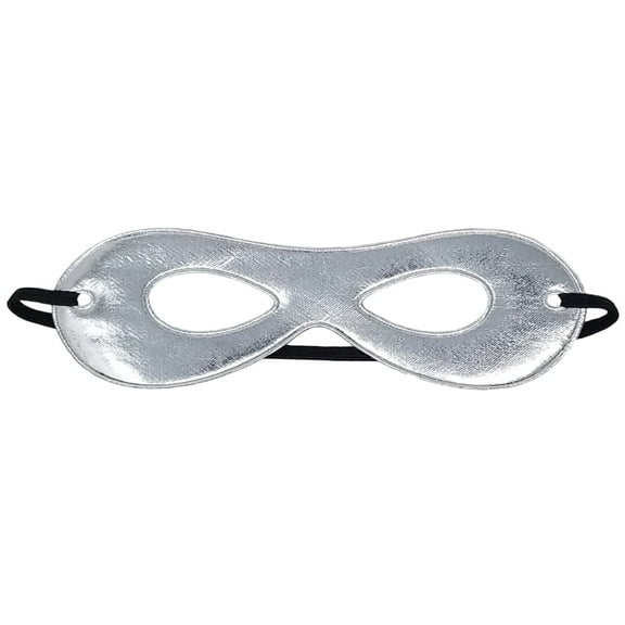 SeasonsTrading Adult Shiny Silver Superhero Mask - Costume Party Eye Mask
