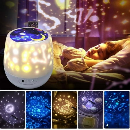 

Clearance! Lizhowu Creative Night Light for Kids Night Light Star Projector Lamp With 6Pcs Films For Kids Children Bedroom And Party Decorations Colorful Multifunctional Lights For Children Best Gift
